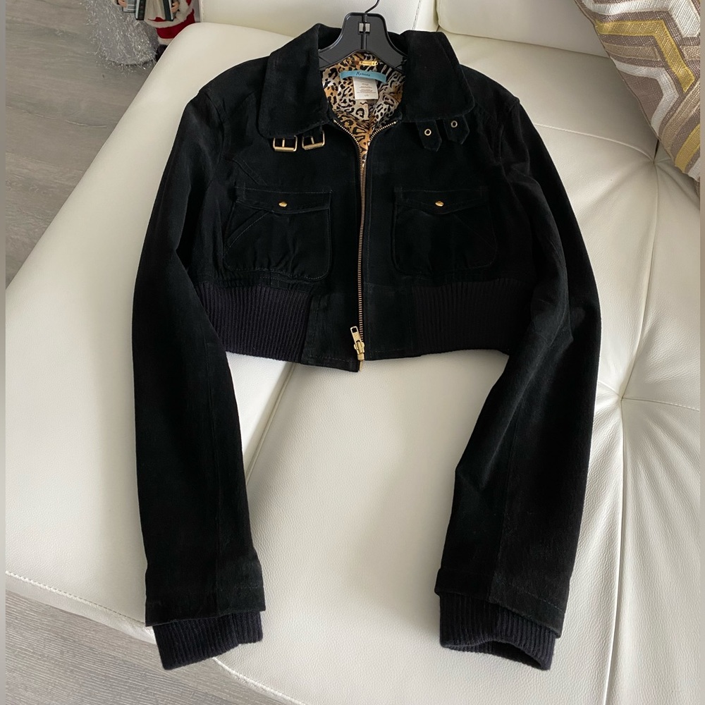 NWOT Marciano genuine suede leather jacket